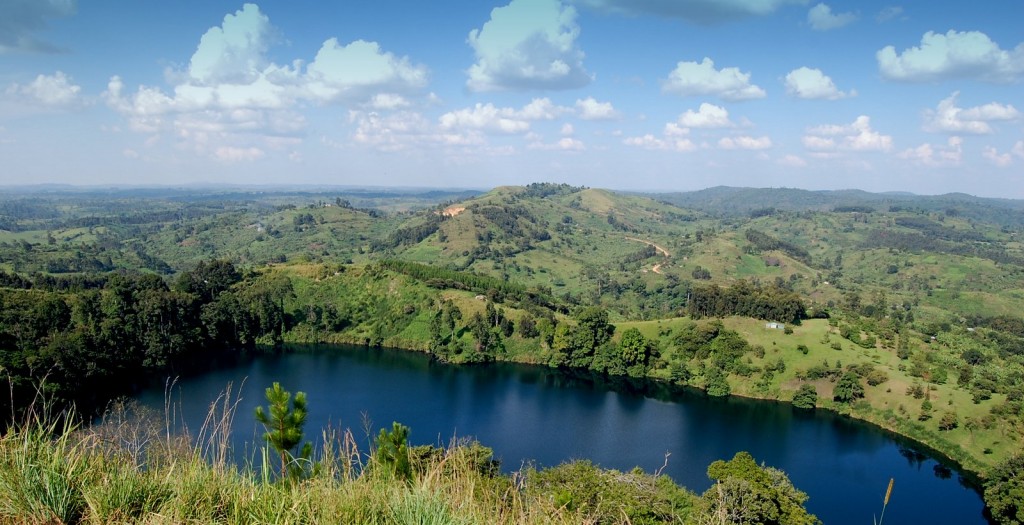 Crater lakes in Uganda